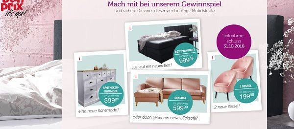 bonbrix Gewinnspiel Boxspringbett und Möbel
