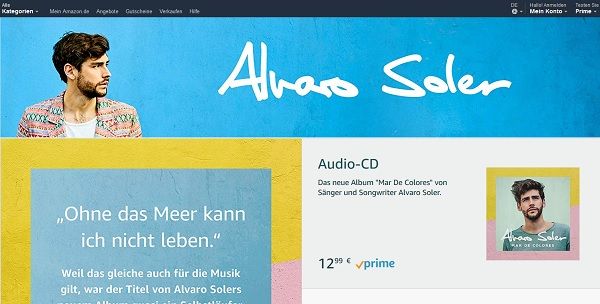 Amazon Gewinnspiel Alvaro Soler Konzert Meet und Greet