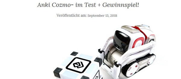 Anki Cozmo Roboter Gewinnspiel fabibloggt.de