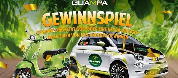 Auto-Gewinnspiel Guampa Energy Drink Fiat 500