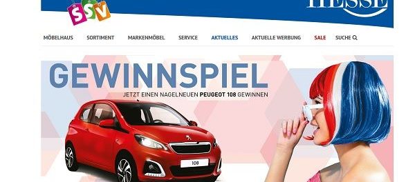 Auto Gewinnspiel Peugeot 108 Möbel Hesse