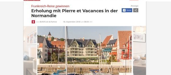 Frankreich Reise Gewinnspiel Bunte und Pierre et Vacances