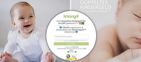 Limango Gewinnspiel 1 Jahr doppeltes Kindergeld gewinnen