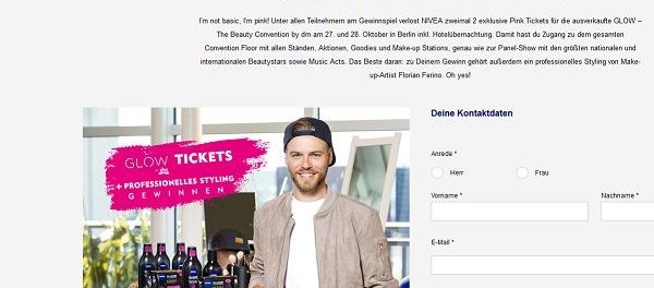 Nivea Gewinnspiel Glow by DM Berlin Reise und Messebesuch