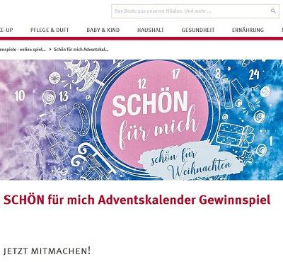 Rossmann Adventskalender Gewinnspiel Rossmann Adventskalender Gewinnspiel