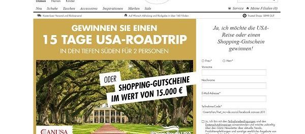USA Reise Gewinnspiel Görtz Schuhe