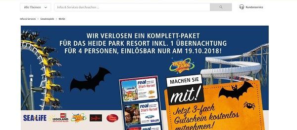 real Gewinnspiel Heide Park Resort Familienaufenthalt