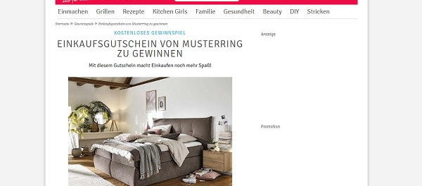 2.500 Euro Musterring Gutschein Gewinnspiel Für Sie