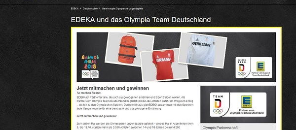Edeka Gewinnspiel Olympia Team Deutschland