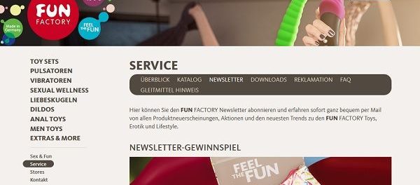 Fun Factory Gewinnspiel Erotik Toys gewinnen