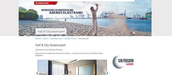 Hamburg Tourismus Reise Gewinnspiel Golf Wochenende