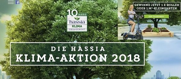 Hassia Gewinnspiel E-Roller Klima-Aktion 2018