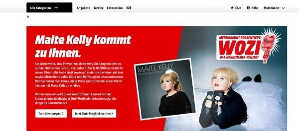 Media Markt Gewinnspiel Maite Kelly Wohnzimmer Konzert