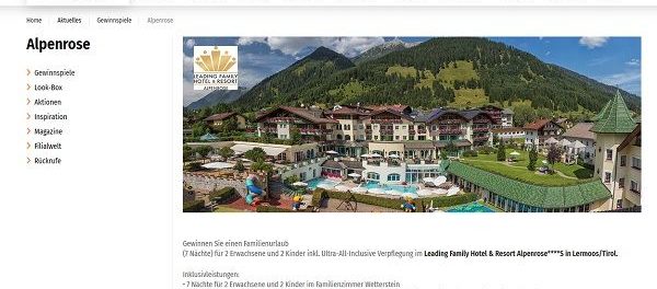 Müller Drogerie Gewinnspiel Familienurlaub Tirol gewinnen