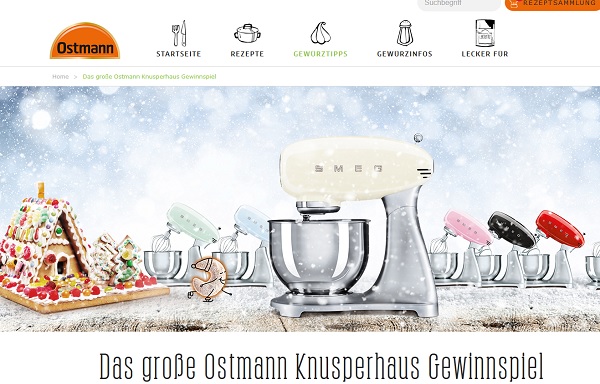 Ostmann Knusperhaus Gewinnspiel 11 SMEG Küchenmaschinen