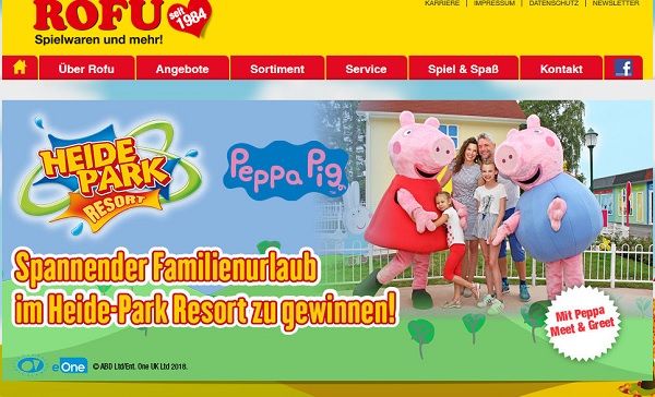 Rofu Gewinnspiel Heide Park Familienurlaub Peppa Pig