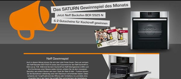 Saturn Gewinnspiel Neff Einbaubacköfen