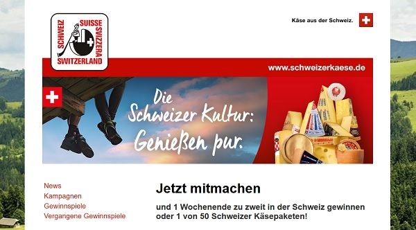 Schweizer Käse Reise Gewinnspiel Wochenende Luzern