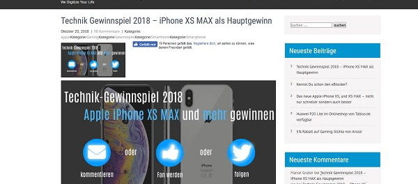 Tabius Technik Blog Advents-Gewinnspiel Apple iPhone XS Max uvm.