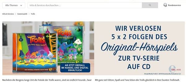 real Trolls Gewinnspiel Hörspiele CDs
