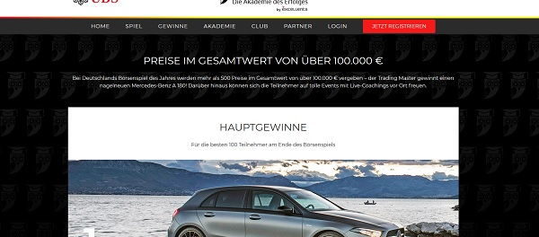 Auto-Gewinnspiel Mercedes A-Klasse Tradingmaster Börsenspiel