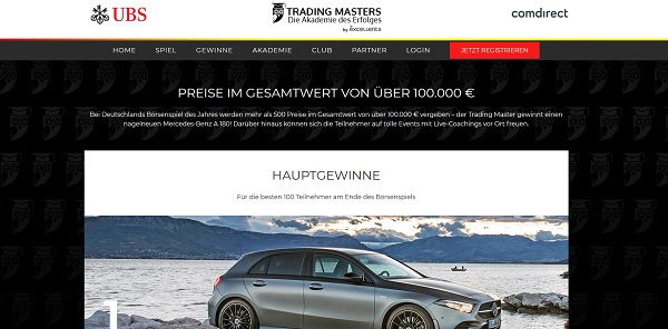 Auto-Gewinnspiel Mercedes A-Klasse Tradingmaster Börsenspiel