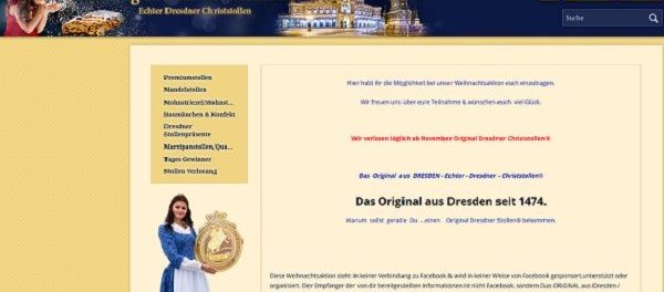 Dresdner Christstollen Gewinnspiel täglich gewinnen