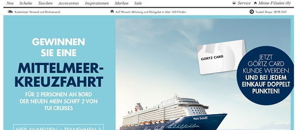 Görtz Reise Gewinnspiel Mittelmeer-Kreuzfahrt Mein Schiff 2