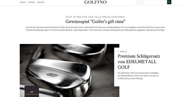 Golfino Gewinnspiel Premium Golfschlager Satz Gewinnen Gewinnspieletipps De