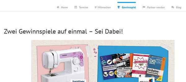 Harenberg Maker Gewinnspiel Brother Nähmaschine gewinnen