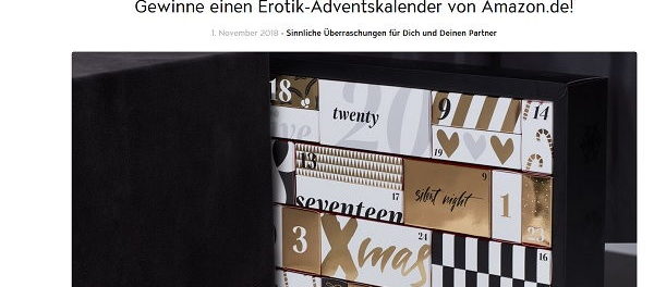Jolie Gewinnspiele Amazon Erotik-Adventskalender gewinnen
