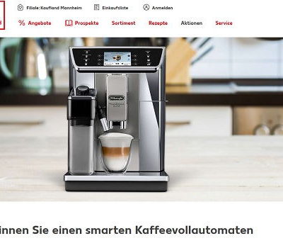 Kaufland Gewinnspiel DeLonghi Kaffeevollautomat gewinnen