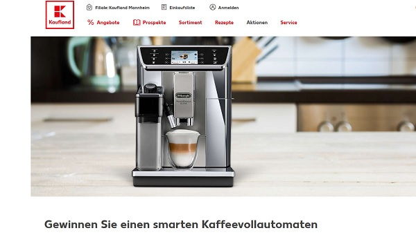 Kaufland Gewinnspiel DeLonghi Kaffeevollautomat gewinnen
