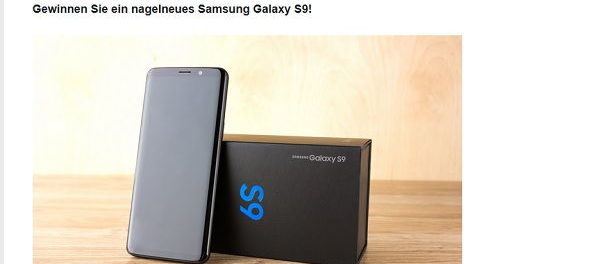 Samsung Galaxy S9 Smartphone Gewinnspiel 9monate.de