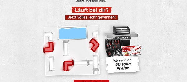 Toom Baumarkt Gewinnspiel Gasgrill Werkzeuge Gutscheine