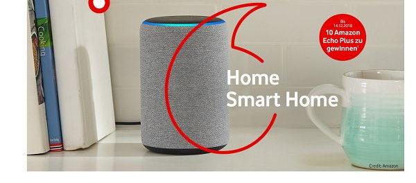 Vodafon Smart Home Gewinnspiel 10 Amazon Echo Plus