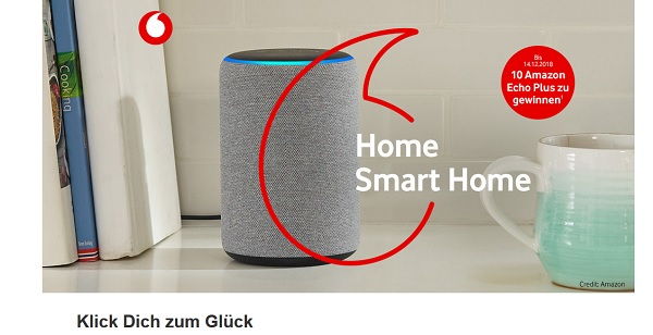 Vodafon Smart Home Gewinnspiel 10 Amazon Echo Plus