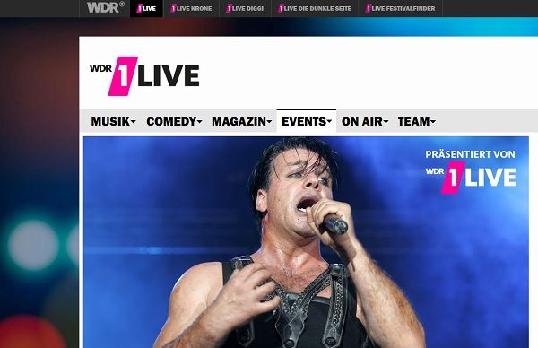 WDR1Live Gewinnspiel Rammstein Konzerttickets