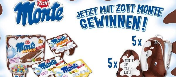 tegut Gewinnspiel Zott Monte Deuter Rucksäcke