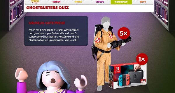 toggo Gewinnspiel Ghostbusters Quiz Nintendo Switch Konsole