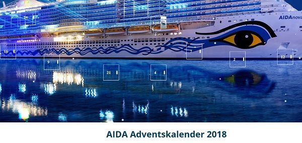 AIDA Adventskalender Gewinnspiel 2018 Kreuzfahrten gewinnen
