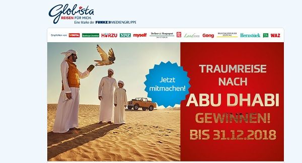 Abu Dhabi Reise Gewinnspiel Globista