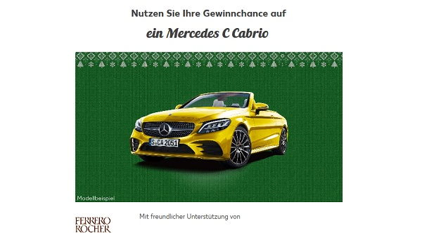 Auto-Gewinnspiel Kaufland Mercedes C Cabrio Adventskalender 2018