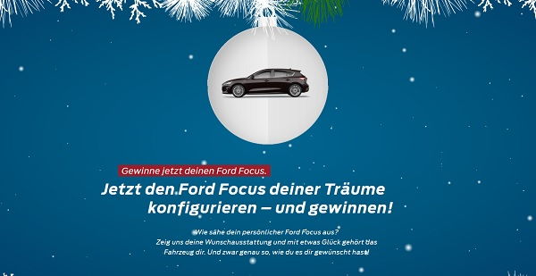 Auto Gewinnspiele Ford Focus Wunschauto gewinnen