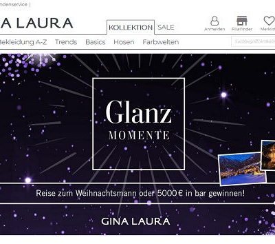 Gina Laura Gewinnspiel Reise oder 5.000 Euro Bargeld gewinnen