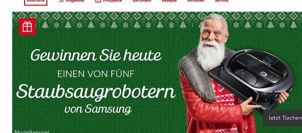 Kaufland Adventskalender Gewinnspiel 5 Samsung Saugroboter