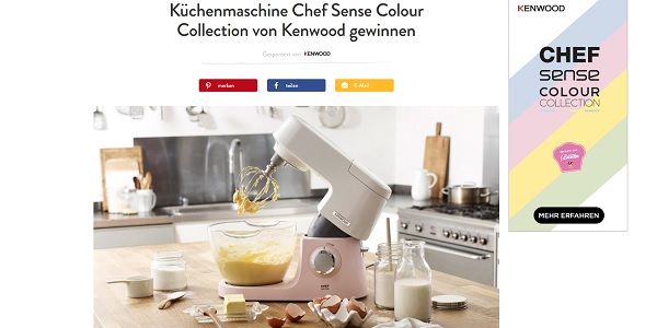 Kenwood Küchenmaschine Gewinnspiel Einfach Backen Magazin