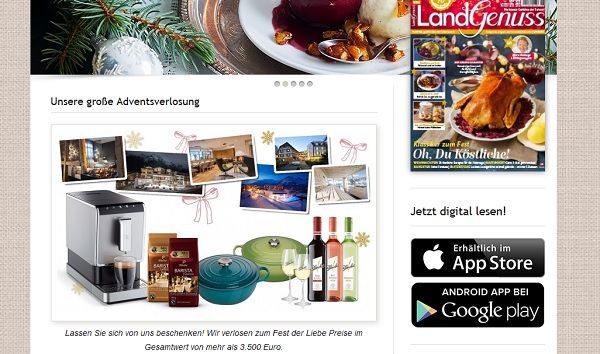 Landgenuss Advents-Gewinnspiel 2018