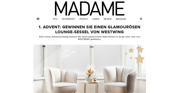 Madame Gewinnspiel Westwing Lounge-Sessel