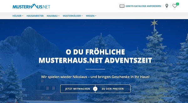 Musterhaus.net Adventszeit Gewinnspiel 2018